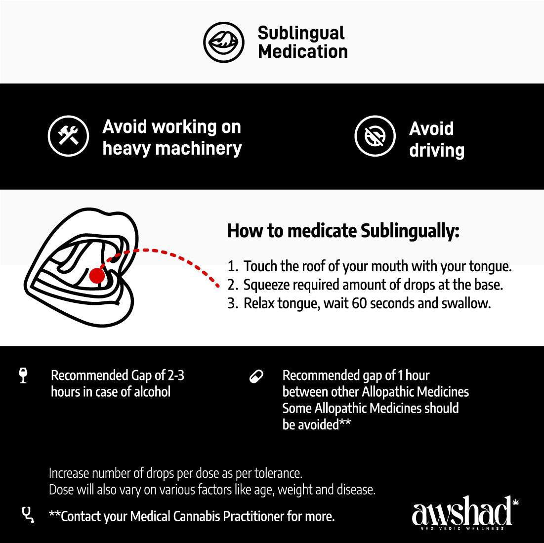 Awshad - Full Spectrum Cannabis Oil - 4500MG - 30ML (Natural).