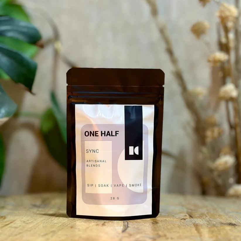One Half SYNC 28gm- Herbal Smoking BlendHerbal BlendOne Half SYNC 28gm- Herbal Smoking Blend | sync with your inner self