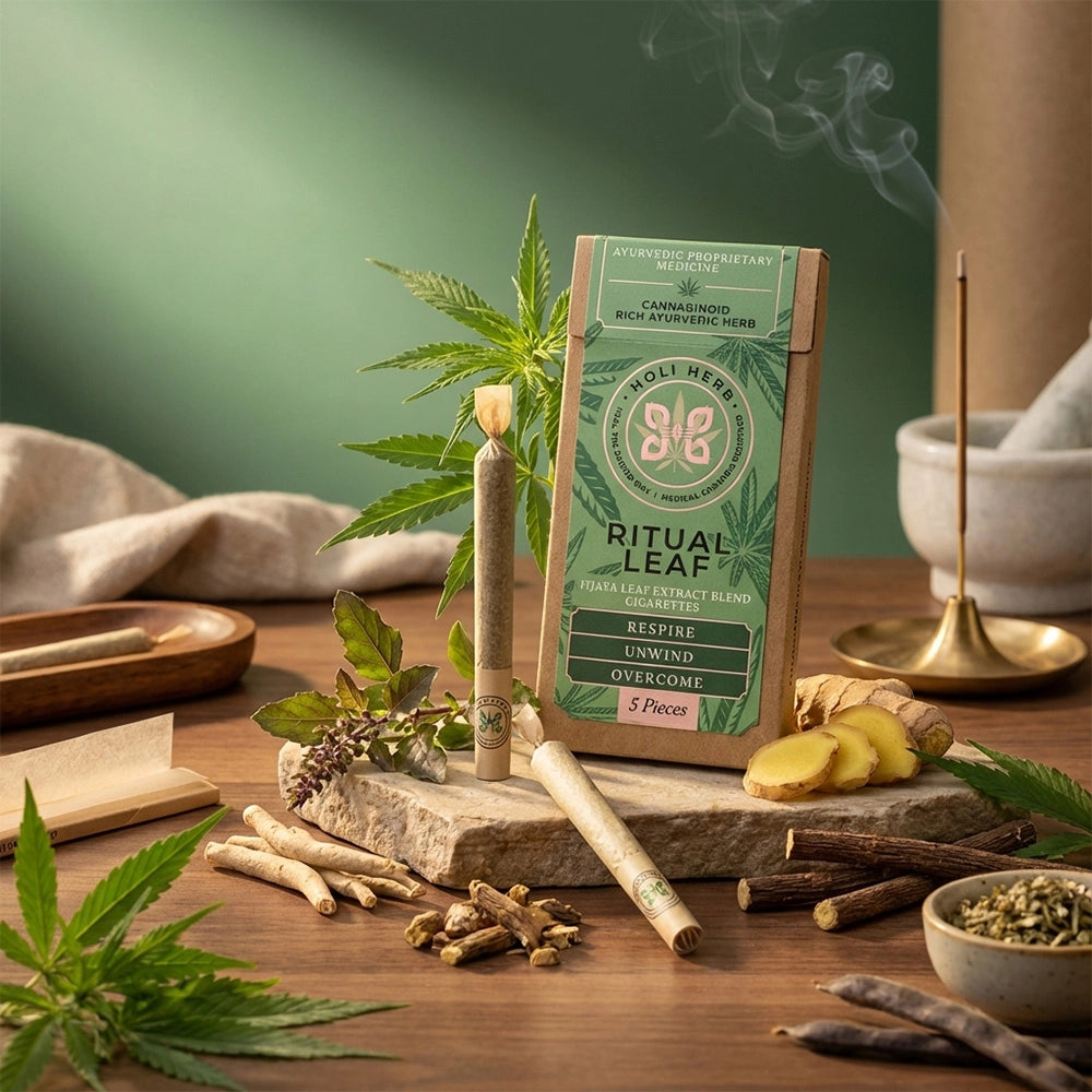Holi Herb Ritual Leaf Herbal Cigarettes 5 Pack | Vijaya Blend