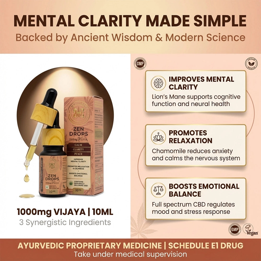 Holi Herb Zen Drops | Vijaya, Tulsi & Shilajit Wellness