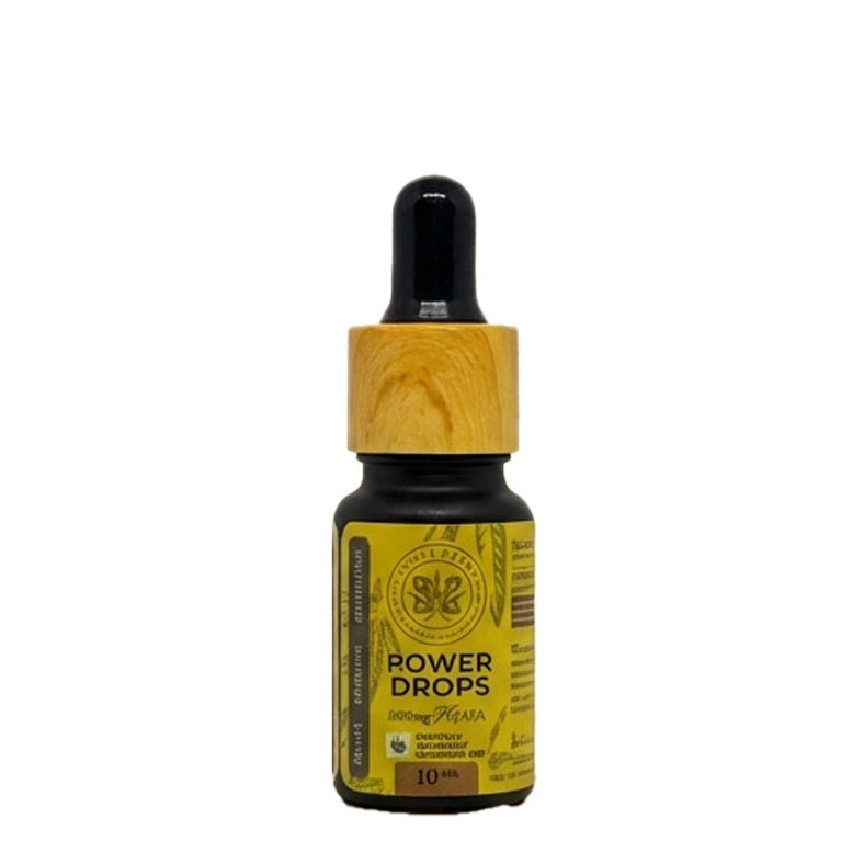 Bottle of Power Drops on a white background