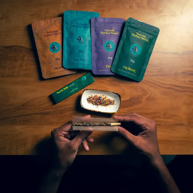 Chimp x Herbs 4 Blend Kit (4 x 10G) + Free Earth Roll | Tobacco & Nicotine-Free Herbal Blends