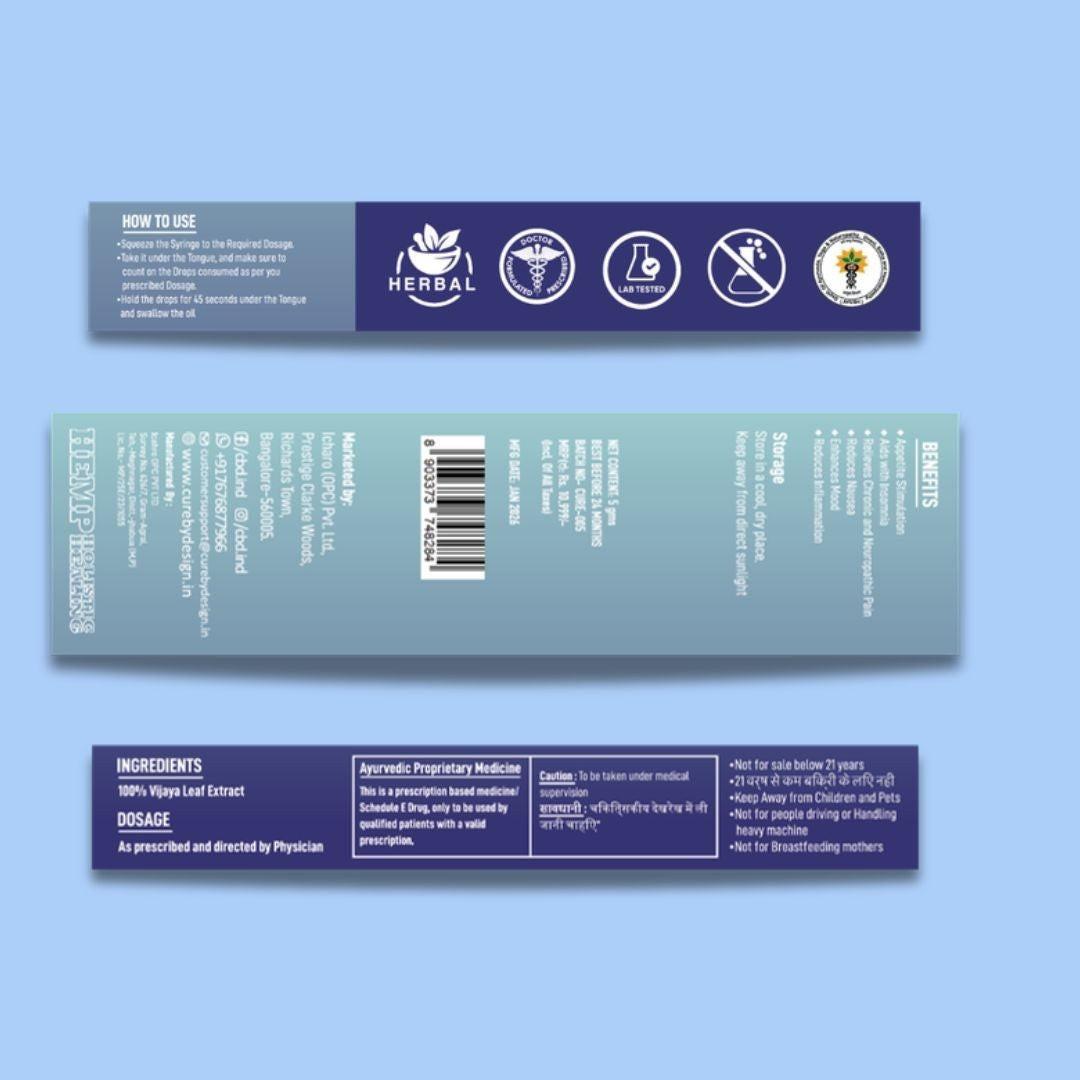 Cure By Design Beyond Cannabis Extract | 1:4 CBD:THC High-Strength Cannabinoid Syringe for Deep Wellness Support