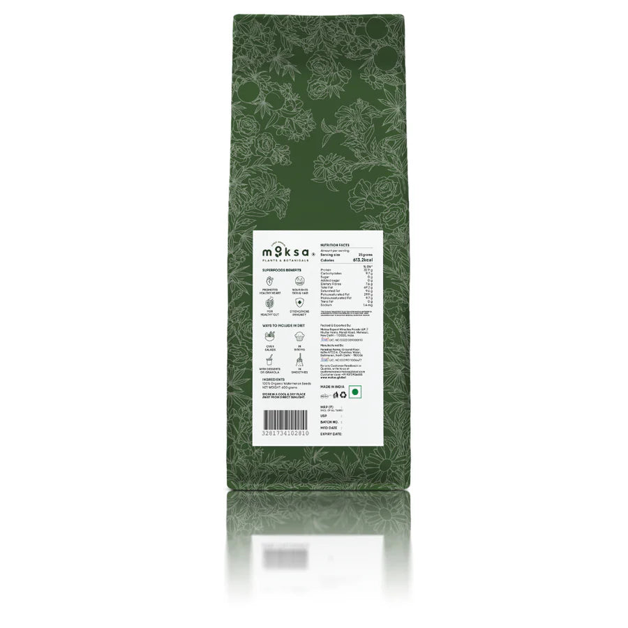 Moksa Organic Watermelon Seeds – Plant Protein Superfood for Heart, Skin & Digestion