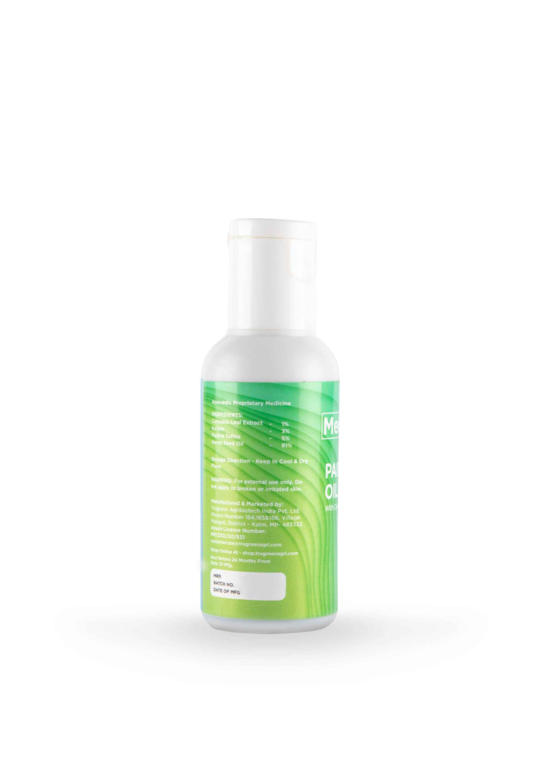 Medicann- Cannabis Pain Relief Oil - 50 MlCBD Massage OilMedicann Pain Relief Oil - Cannabis Relief | Ayurvedic Formula