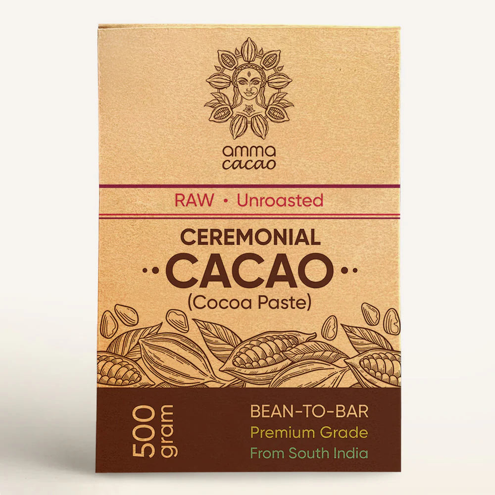 Amma Cacao- Ceremonial Cacao. Raw - Unroasted 500g