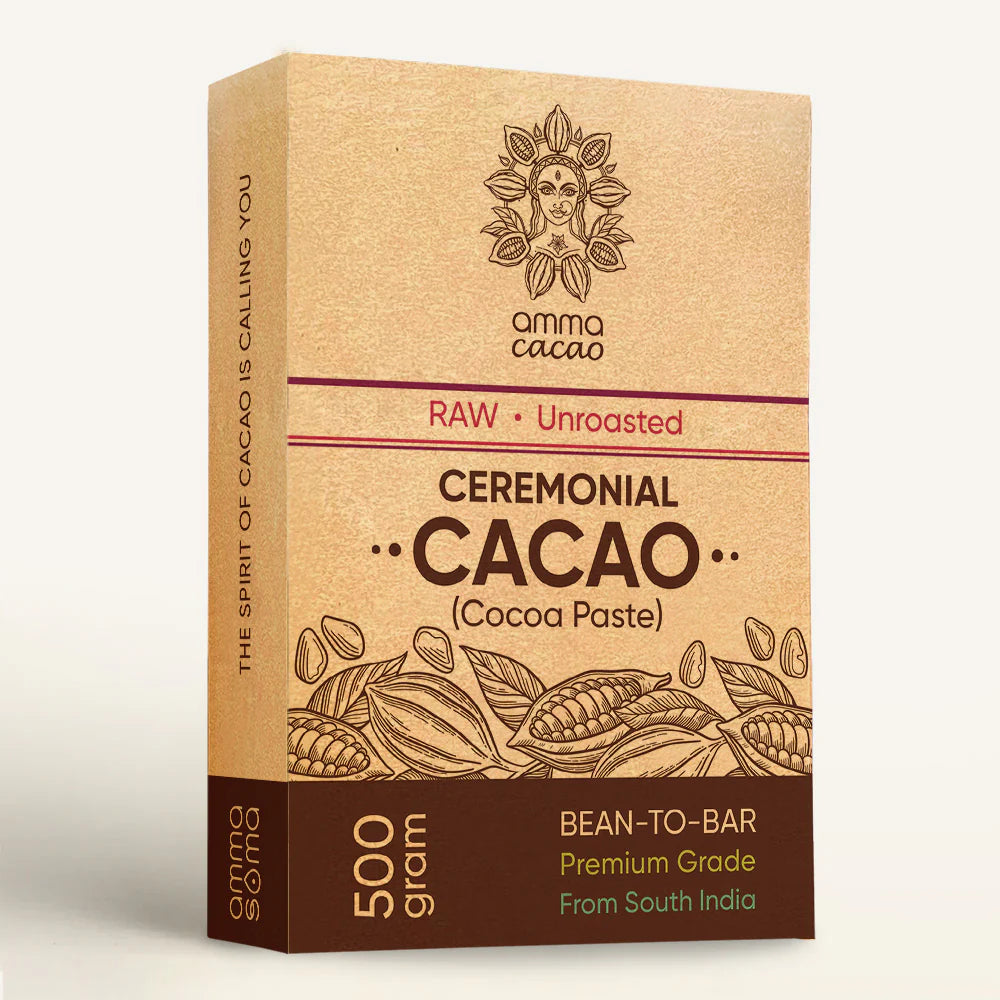 Amma Cacao- Ceremonial Cacao. Raw - Unroasted 500g