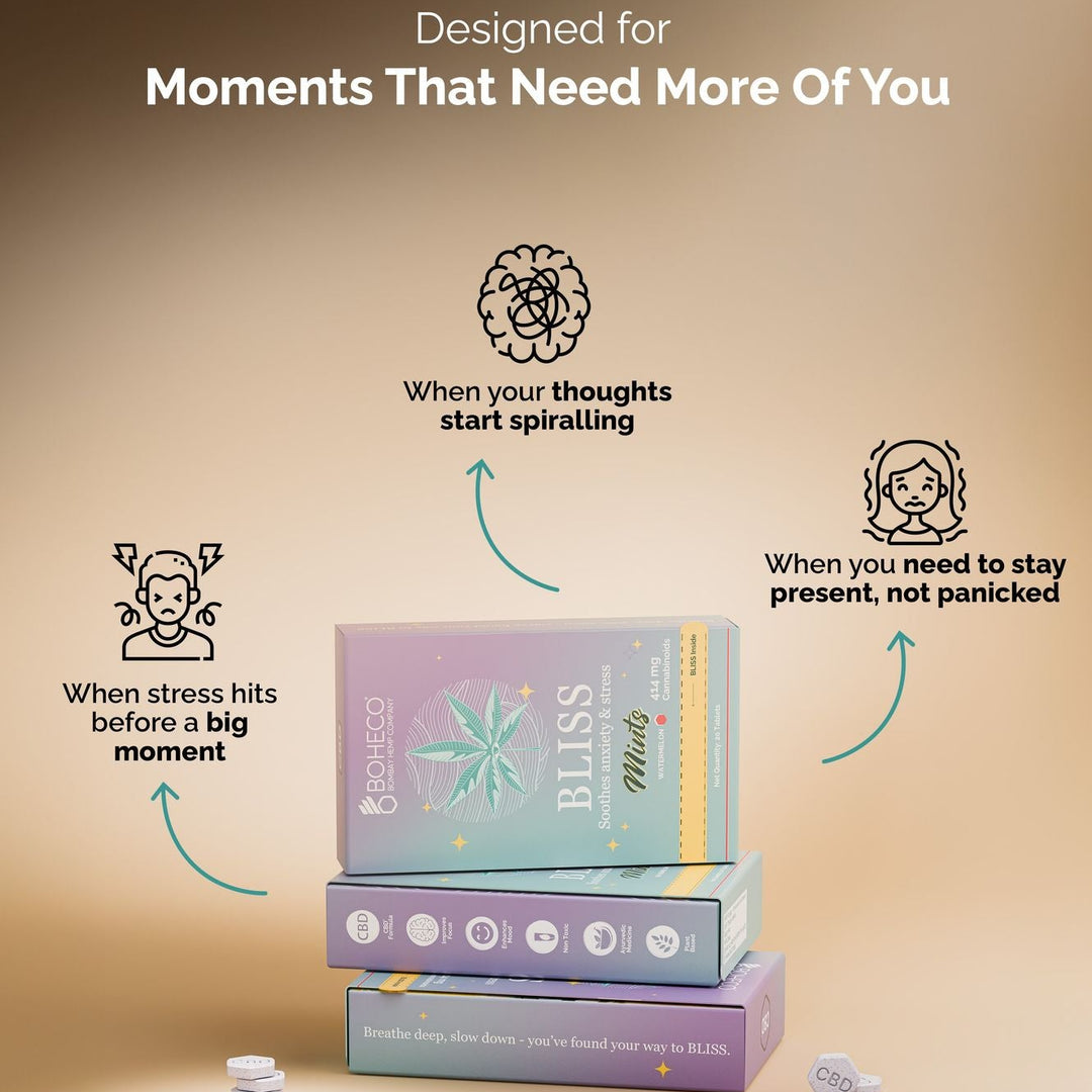 Boheco Bliss Mints (20mg CBD) - For Anxiety Relief and Focus - pack of 20