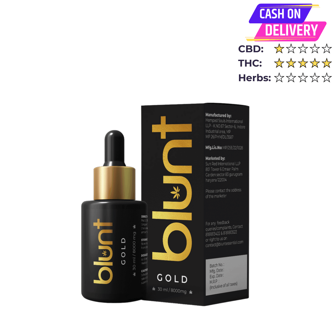 Blunt Gold+++ 8000mg- for Mental & Physical Wellnesscbd oilBlunt Gold+++ 8000mg - Full Spectrum Vijaya Oil