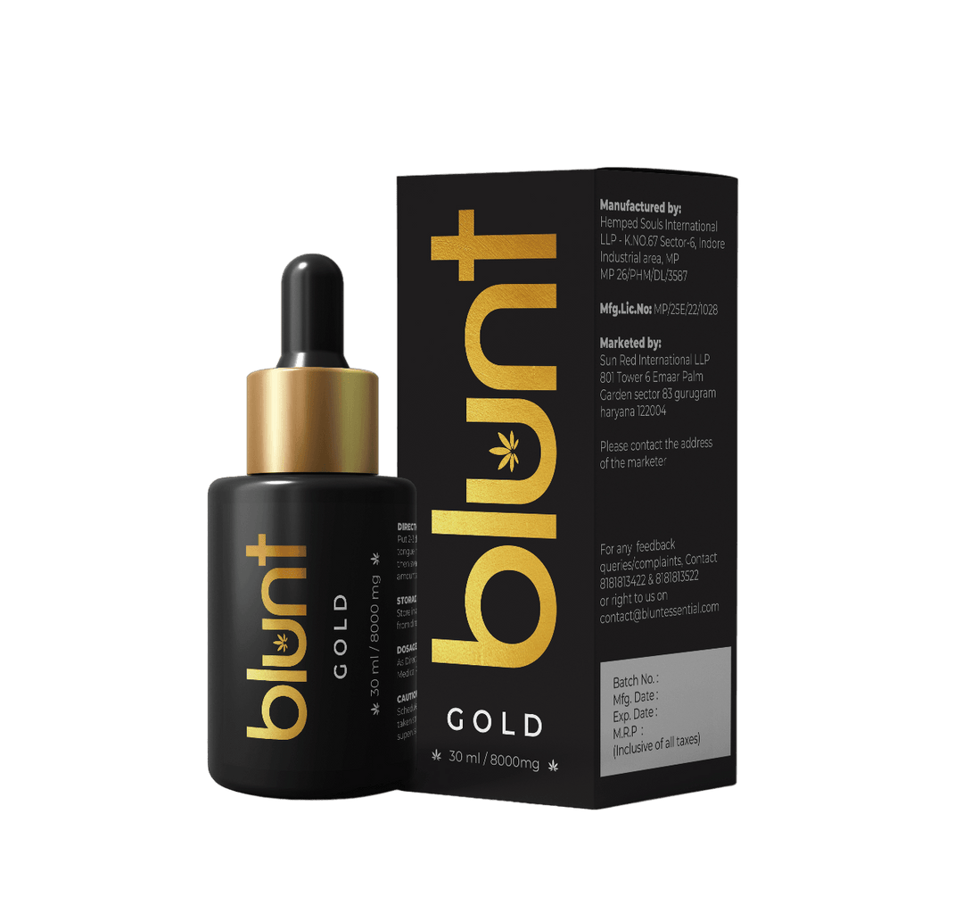 Blunt Gold+++ 8000mg- for Mental & Physical Wellnesscbd oilBlunt Gold+++ 8000mg - Full Spectrum Vijaya Oil