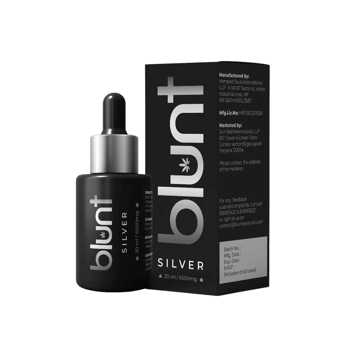 Blunt Silver++ 5000mg 1:1(CBD:THC) - for Sleep Disorder.