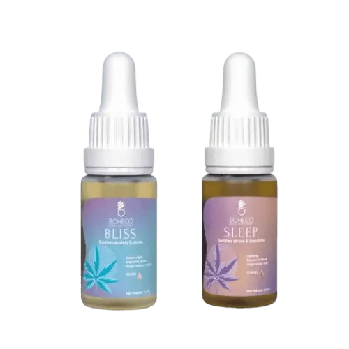 Boheco - Mental Health Duo | Stress & Anxiety THC + CBD Oil All Rounder.