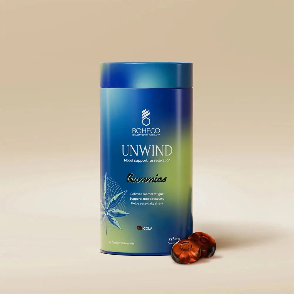 Boheco UNWIND – Cola Flavour Medical Cannabis Gummies for Relaxation & Mood Support with THC & CBD