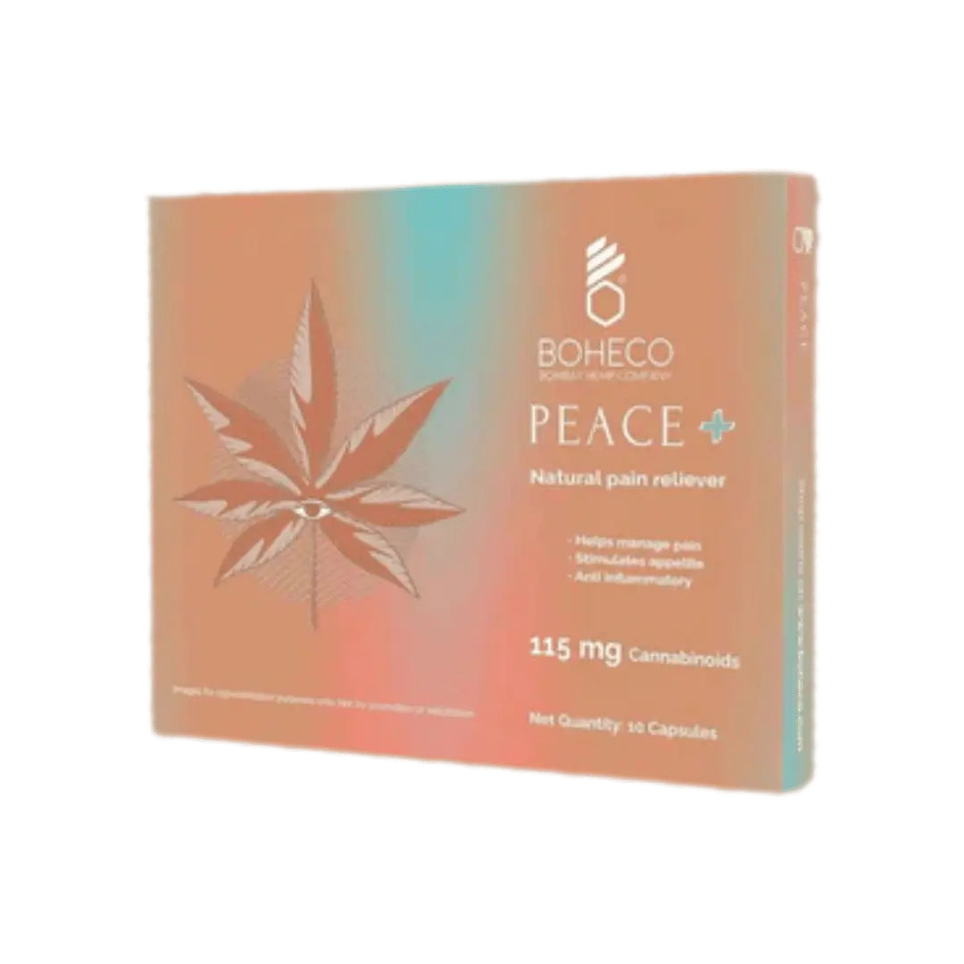 CBD Capsules - Boheco Peace Plus Capsules- For Mild Chronic And Neuropathic Pain