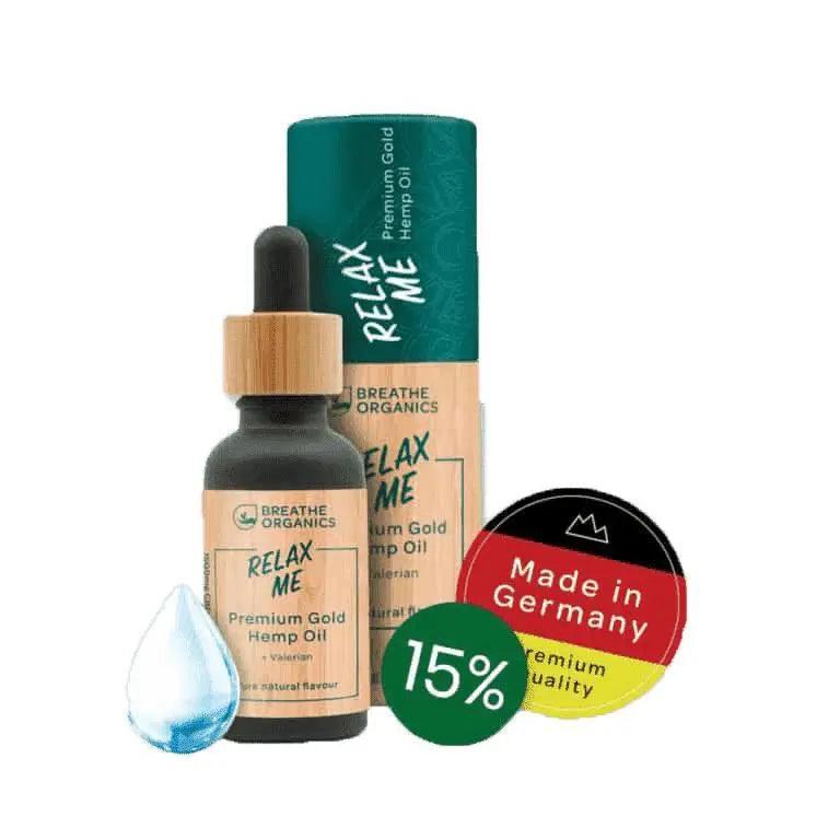 Breathe Organics 1500mg Relax me 10ml CBD Oil tincture.