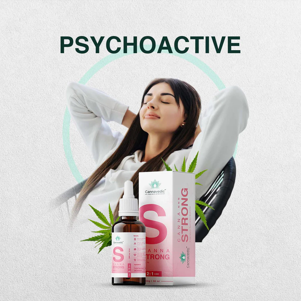 Cannavedic - CannaStrong 3000mg | 30ml | THC+CBD Oil (2:1 THC:CBD) - 100mg/ml.