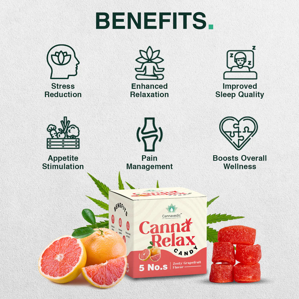 Cannavedic CannaRelax - Ayurvedic Vijaya Candy (2:1 THC:CBD) - 60mg/ Candy.