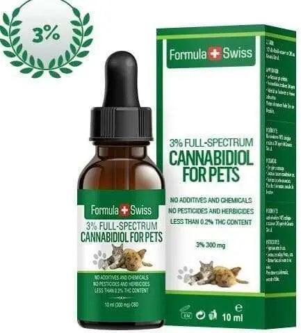 Formula Swiss 5% CBD drops in olive oil for pets, CBD tincture for dogs and cats