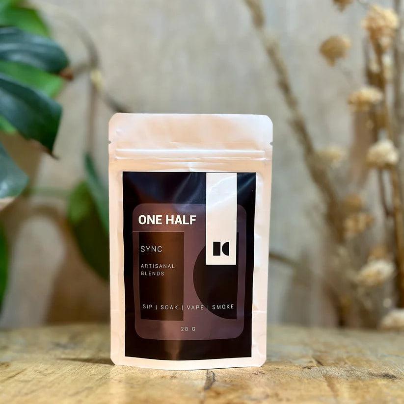 One Half SYNC 28gm- Herbal Smoking BlendHerbal BlendOne Half SYNC 28gm- Herbal Smoking Blend | sync with your inner self