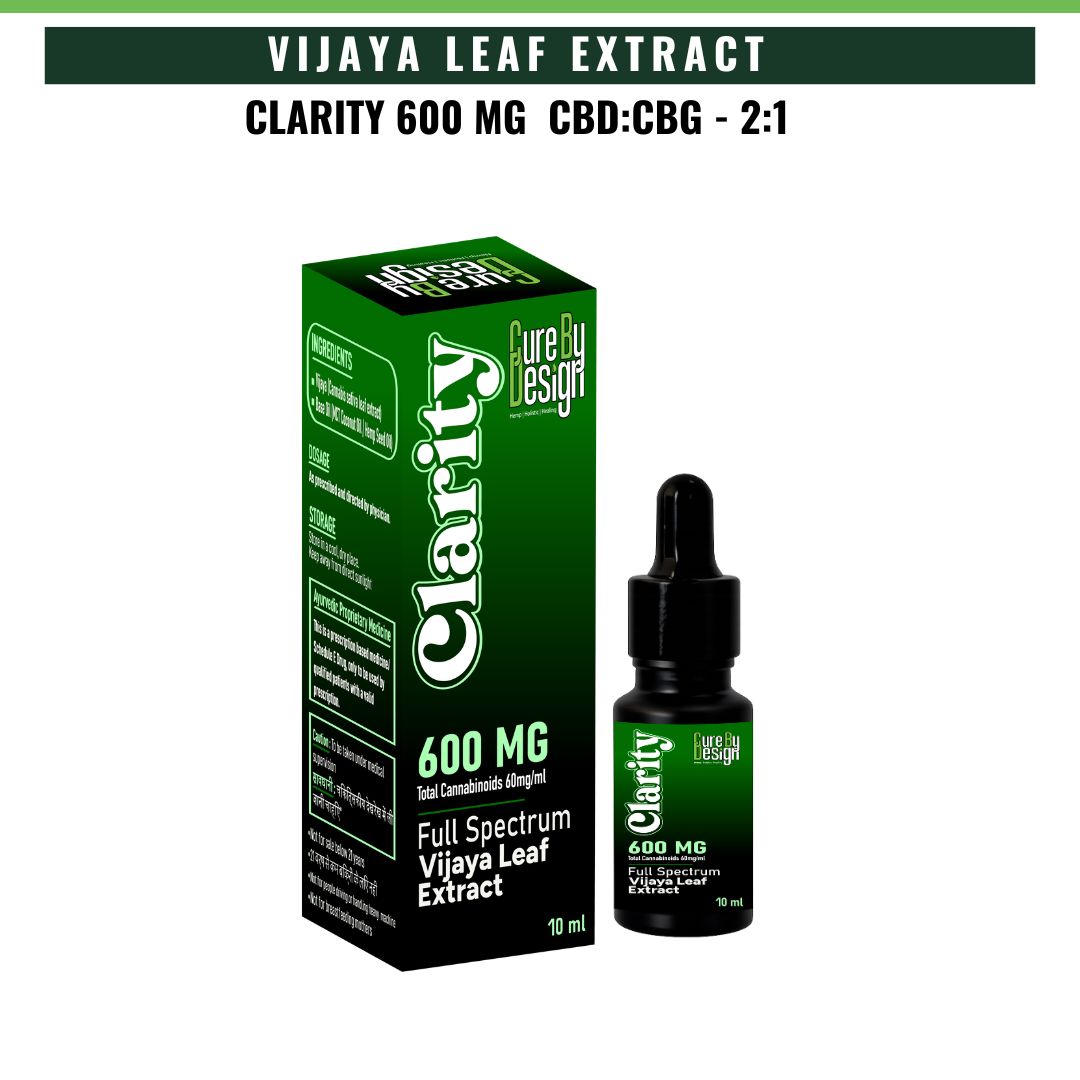 Cure By Design Clarity | CBG 2:1 Cognitive Wellness Cannabis Oil