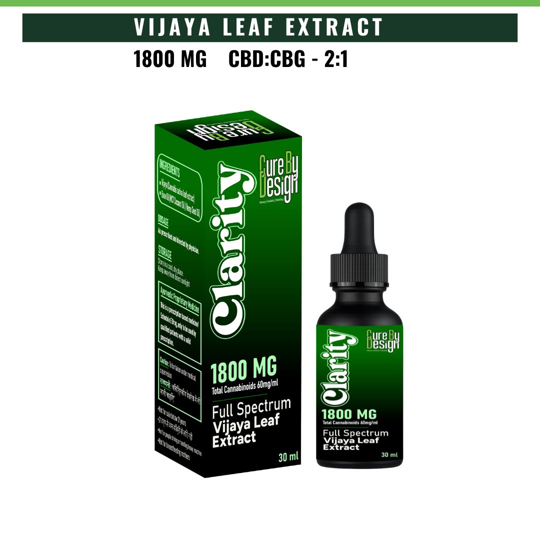 Cure By Design Clarity | CBG 2:1 Cognitive Wellness Cannabis Oil
