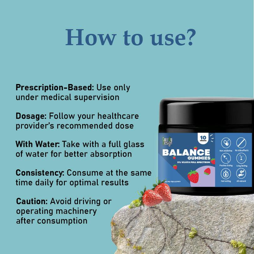 Cure by Design: Balance CBD Gummies – Wellness & Daily Harmony 1400mg.