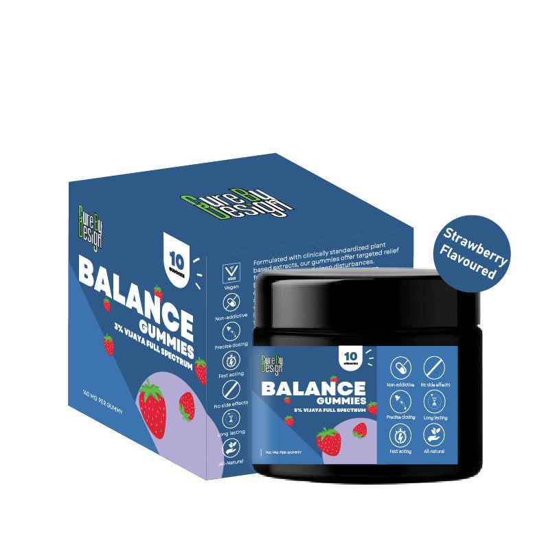Cure by Design: Balance CBD Gummies – Wellness & Daily Harmony 1400mg.