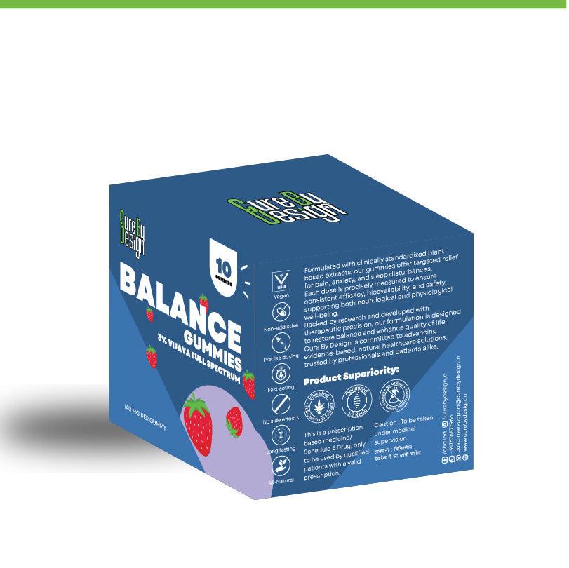 Cure by Design: Balance CBD Gummies – Wellness & Daily Harmony 1400mg.