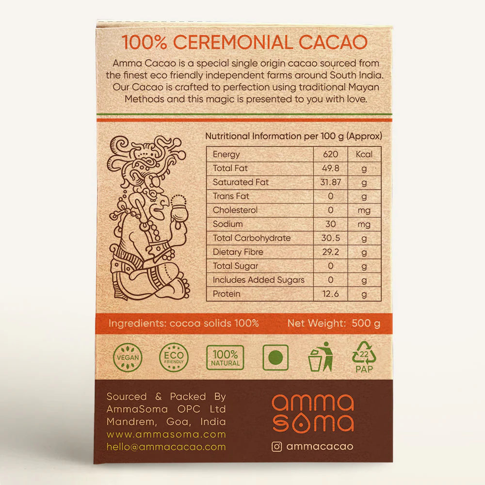 Amma Cacao- 100% Ceremonial Cacao.