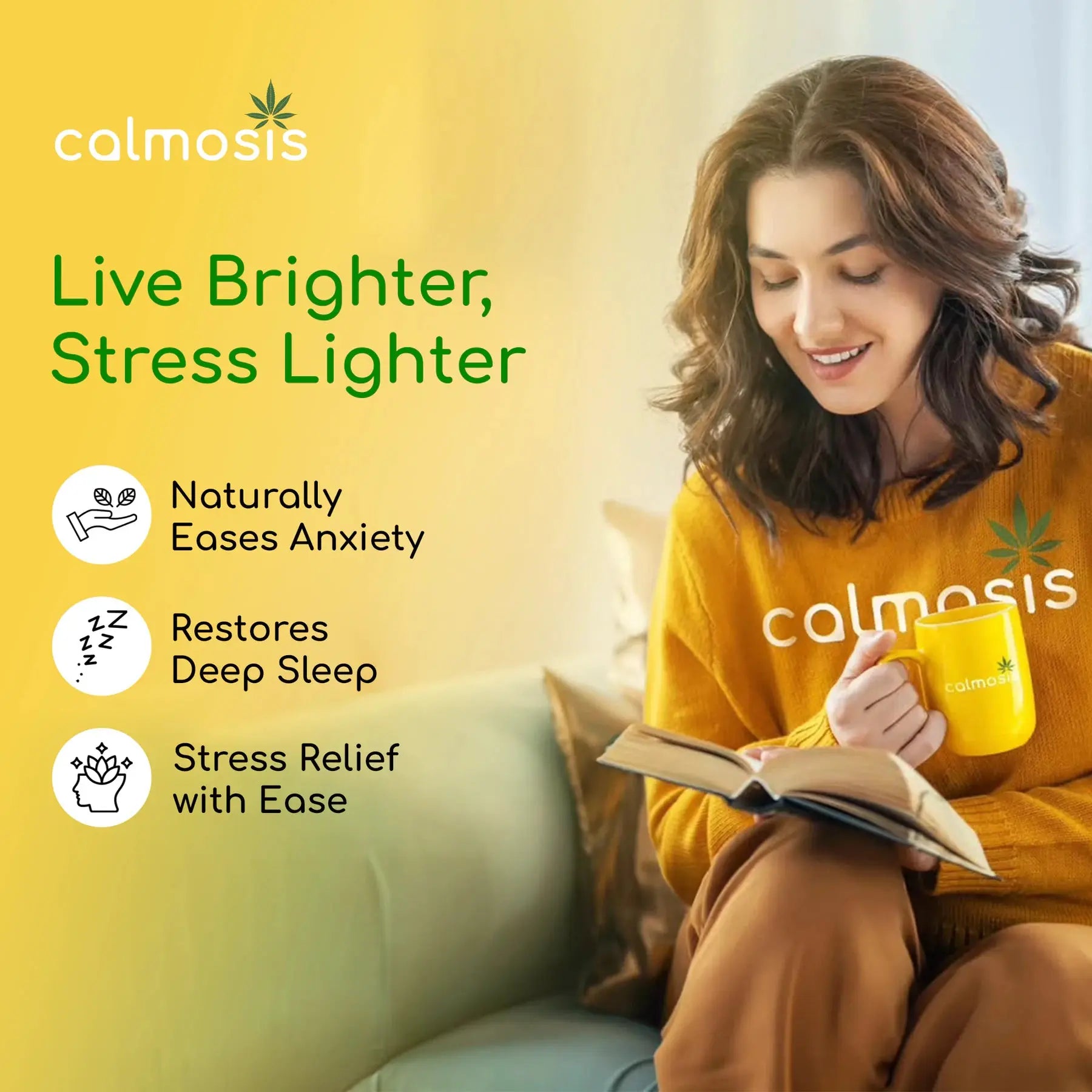 Calmosis Green Mantra 5000mg - 100% Full Spectrum Medical Cannabis Leaf Extract Paste for Pain, Stress & Inflammation