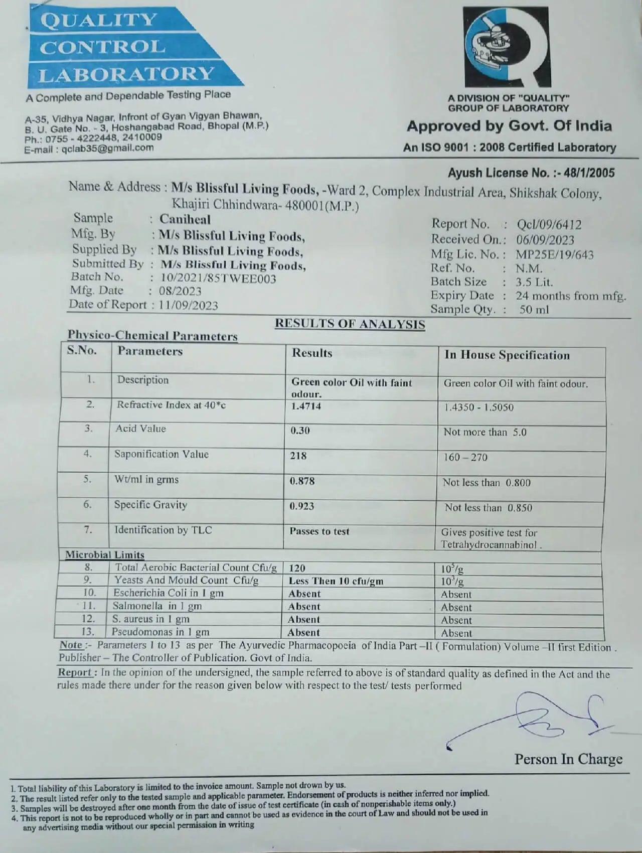 Twiee CaniHeal - Medical Cannabis Oil Tincture 3000mg (30ml).