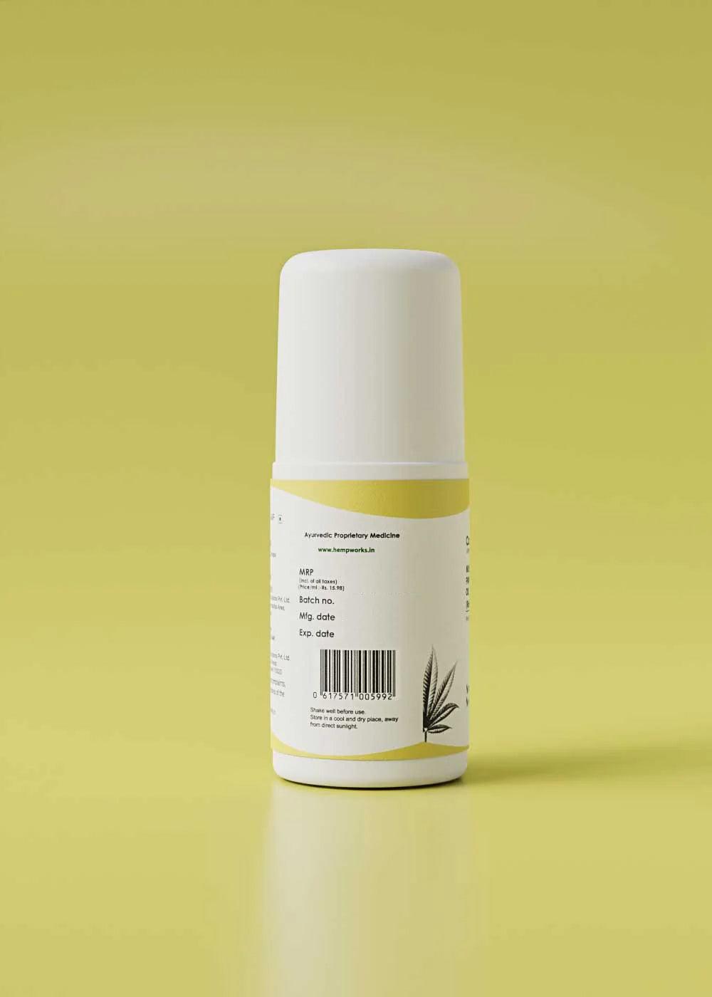 CannaEase Muscle & Joint Pain Management Oil- Vijaya Leaf Extract- (Roll on Stick) 50 MLMuscle & Joint Pain Management Oil | Vijaya Leaf Extract | CSIN