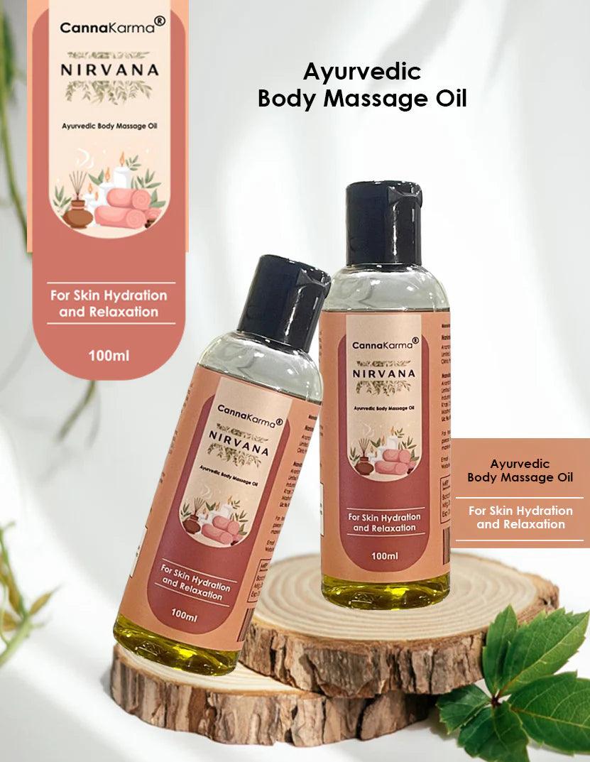 CannaKarma Nirvana Hemp Body Massage Oil 100ml.