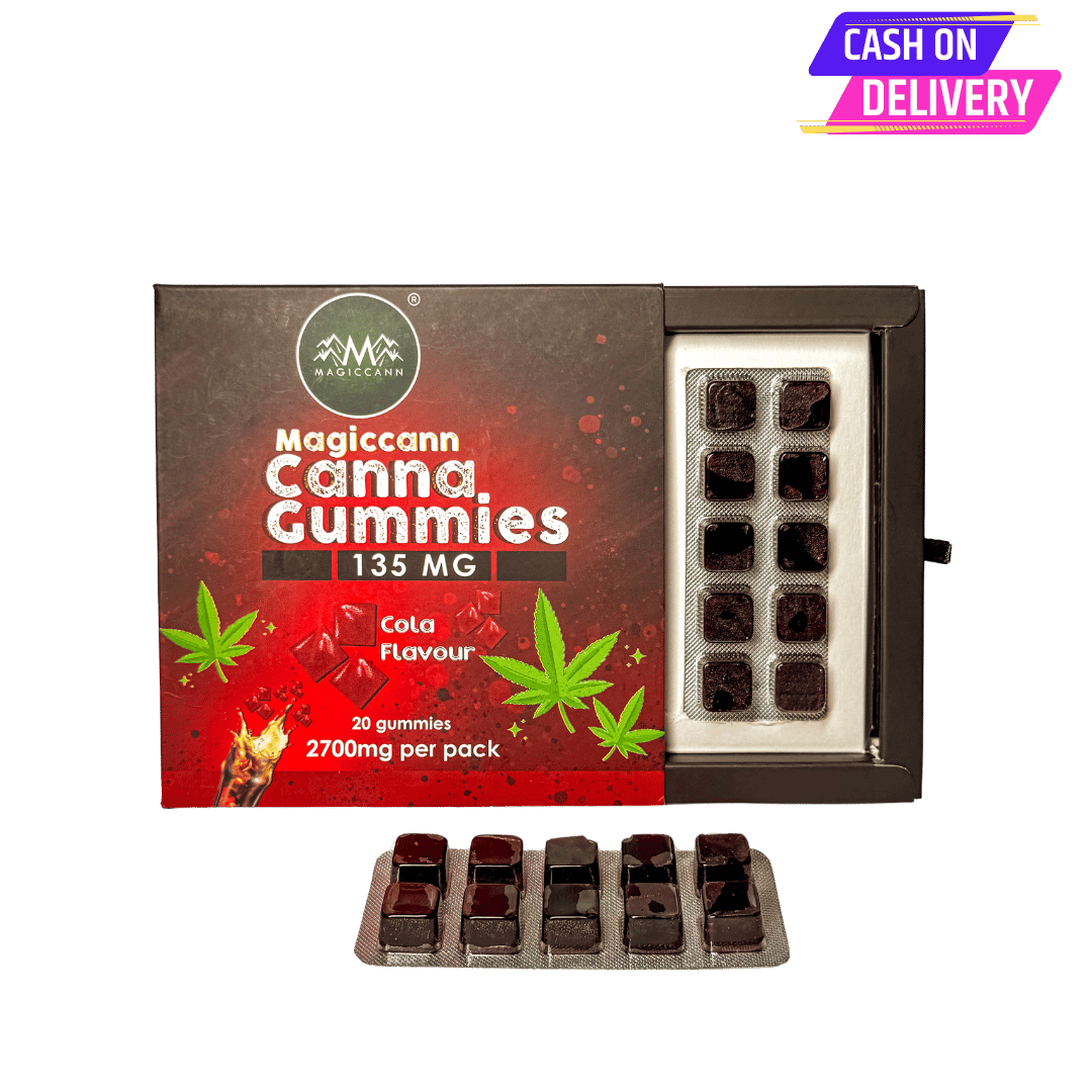 Magiccann Canna Gummies - Cannabis infused gummies 135MG Extra Strong -Cola Flavor