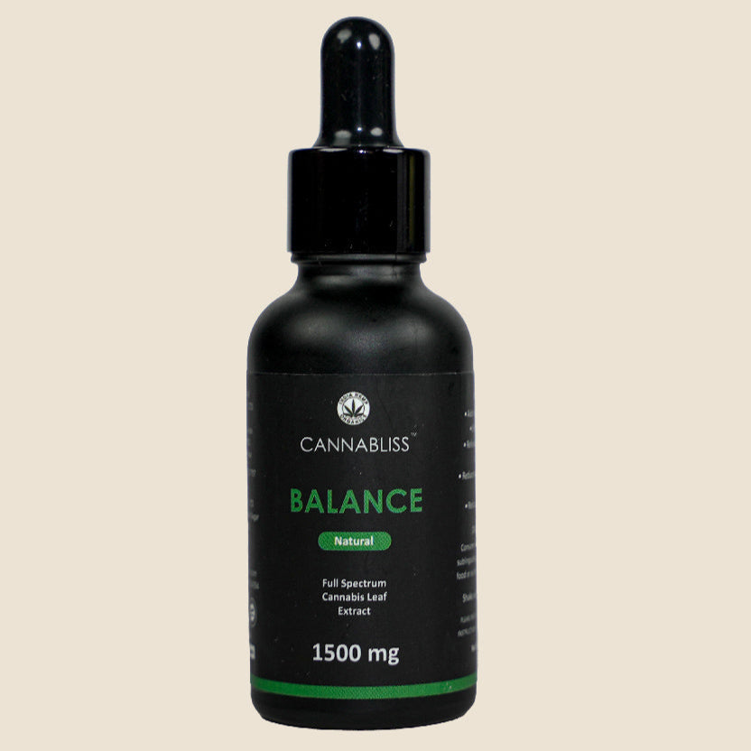 Cannabliss Balance CBD Oil - Full-Spectrum (1:3) - 500mg/1500mgCbd OilCannabliss CBD Oil 500mg - Full-Spectrum Relief Benefits