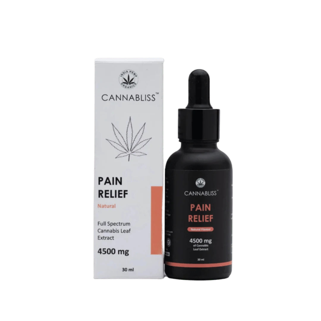 Cannabliss Pain Relief – Extra-Strength THC rich Oil – 1500mg/4500mg (Natural Flavour)Health Care