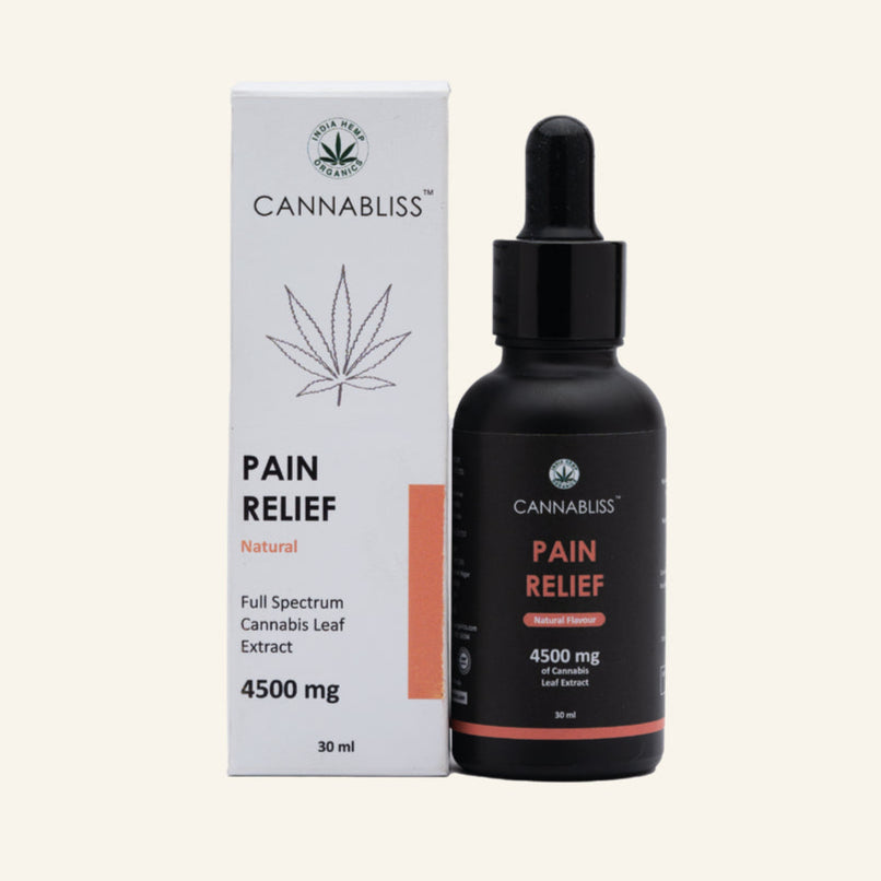 Cannabliss Pain Relief – Extra-Strength THC rich Oil – 1500mg/4500mg (Natural Flavour)Health Care