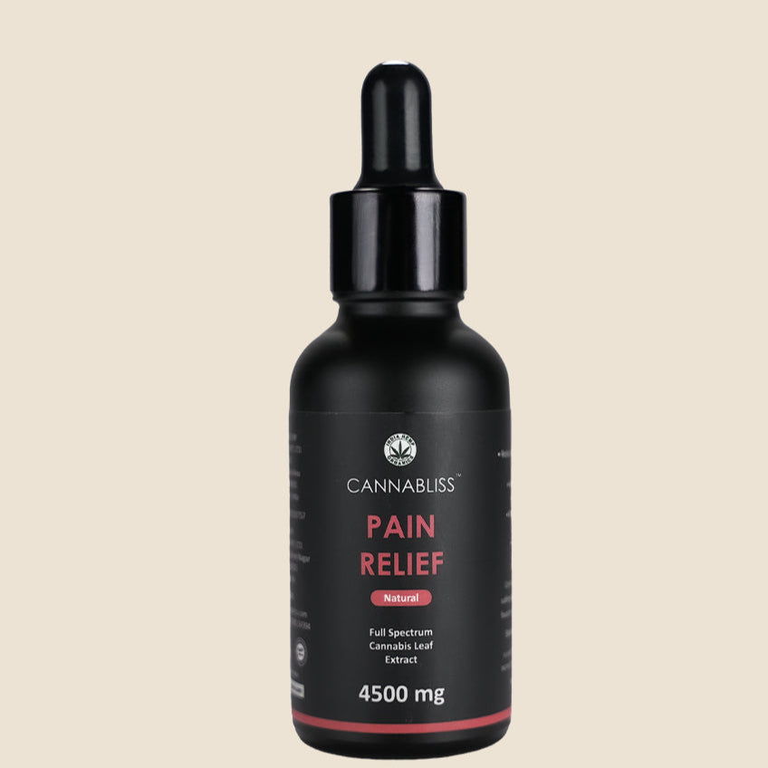 Cannabliss Pain Relief – Extra-Strength THC rich Oil – 1500mg/4500mg (Natural Flavour)Health Care