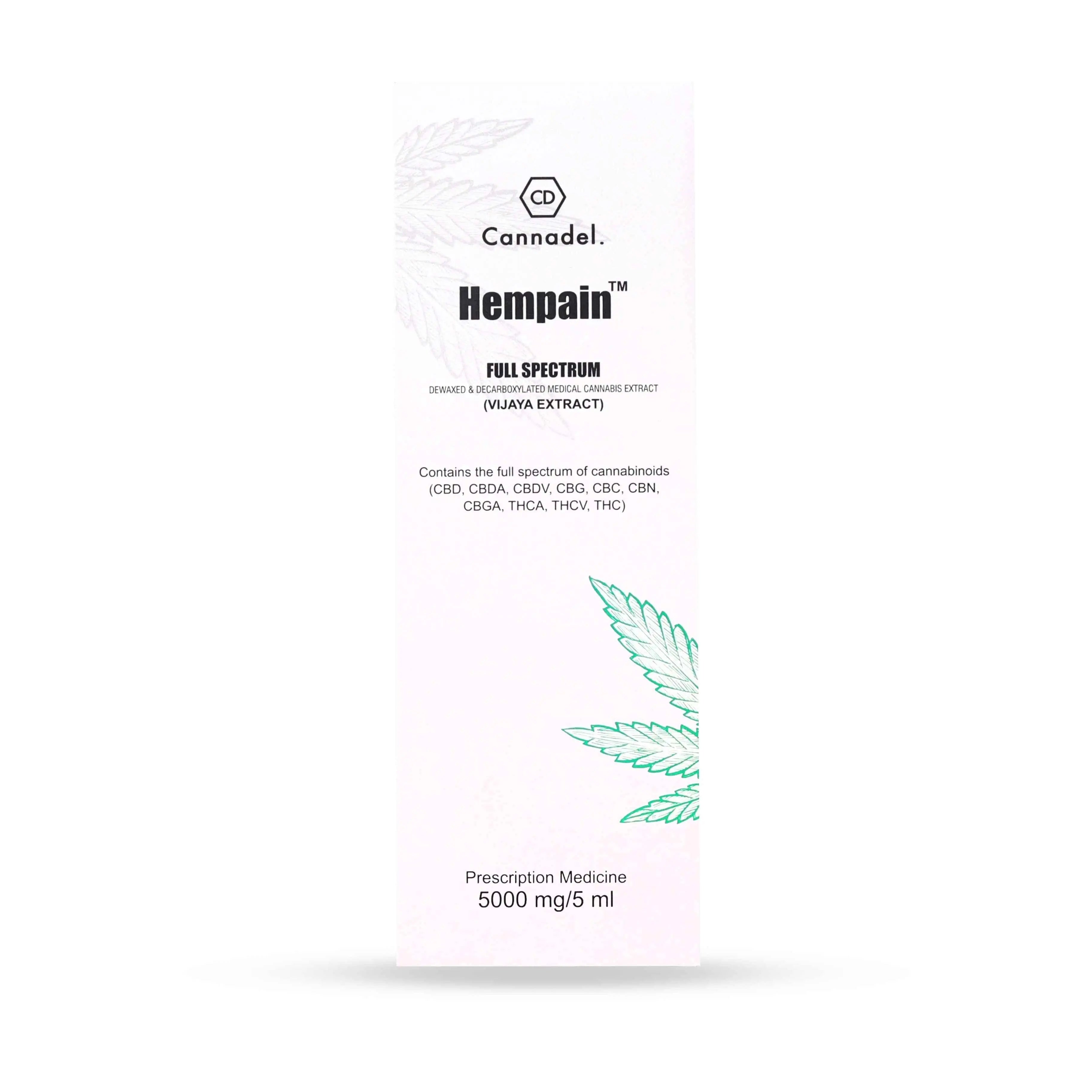 Cannadel Hempain Cannabis Extract 5000mg / 5ml.