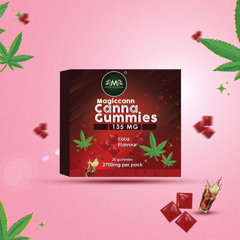 Magiccann Canna Gummies - Cannabis infused gummies 135MG Extra Strong -Cola FlavorCannabis gummiesMagiccann Cola Canna Gummies 135MG Extra Strong