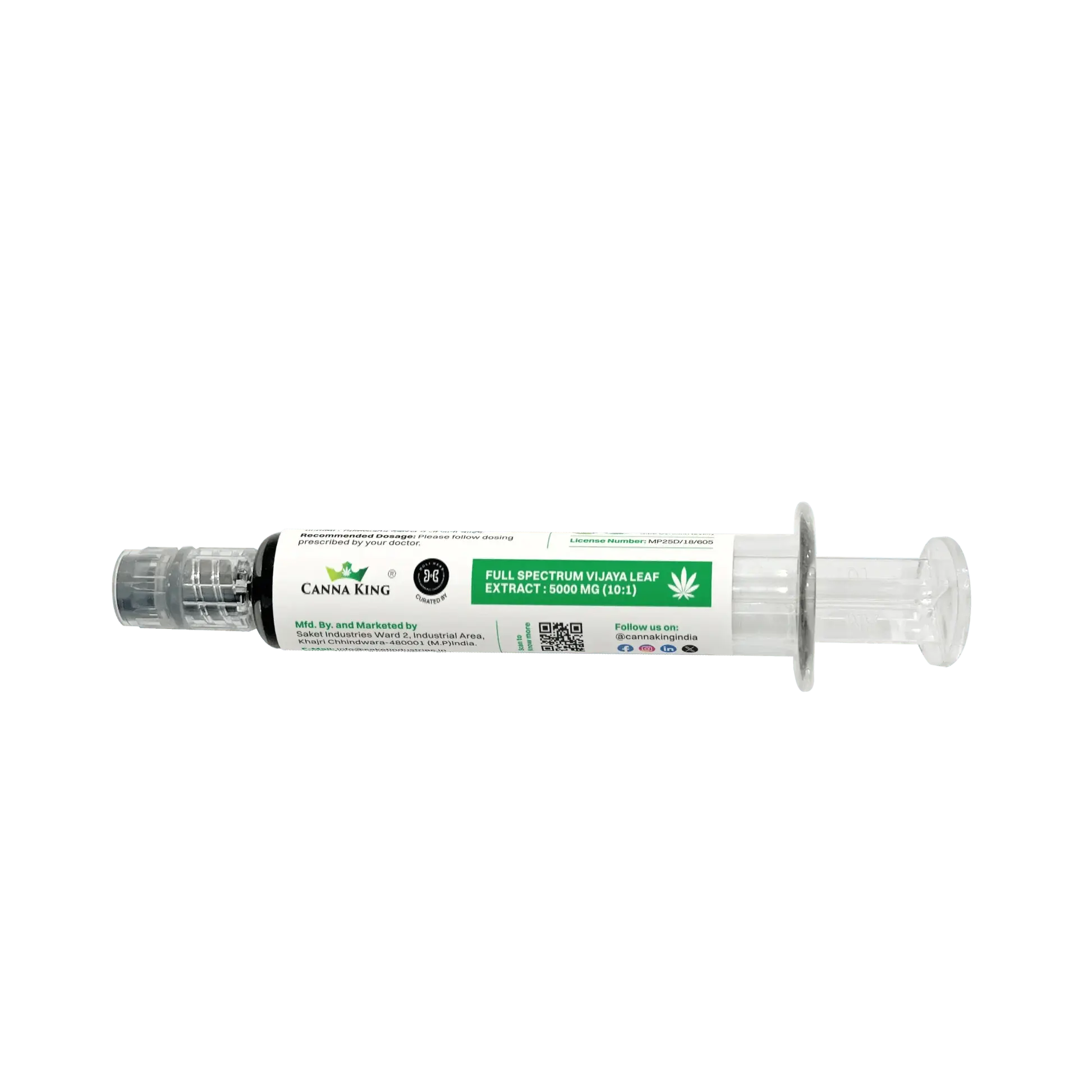 Cannaking- Easy Go: Full Spectrum Cannabis Extract 5000 MG 10:1 CBD : THC.