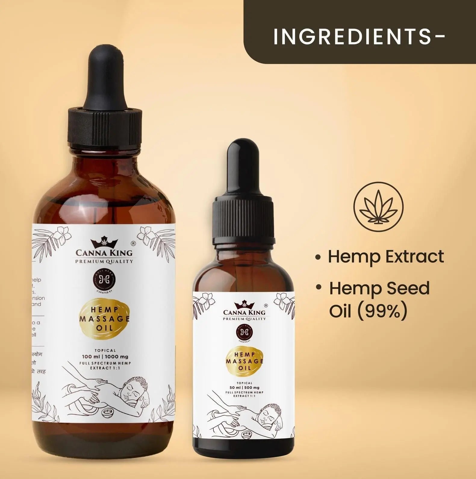 Cannaking Hemp Massage Oil.