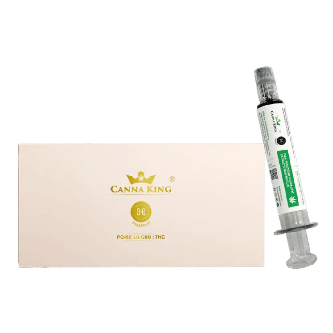 Cannaking- Poise: Full Spectrum Cannabis Extract, 5000 Mg, 1:1 CBD : THC.