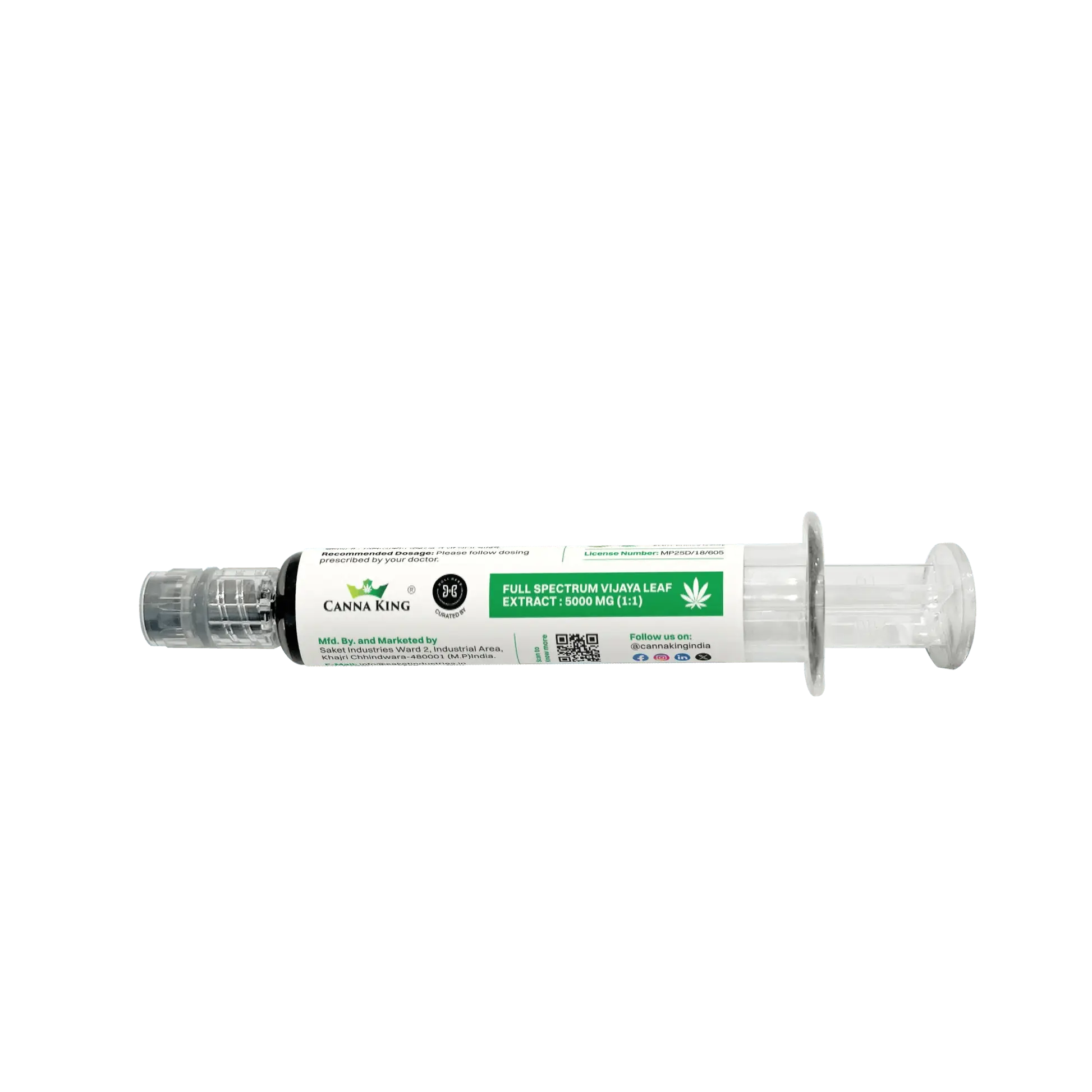Cannaking- Poise: Full Spectrum Cannabis Extract, 5000 Mg, 1:1 CBD : THC.