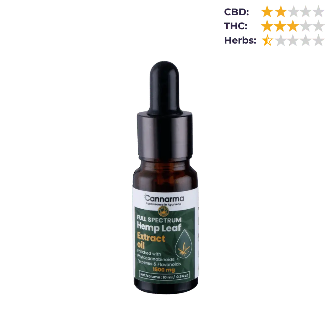 Cannarma Full Spectrum Cannabis Extract Oil CBD + THC.