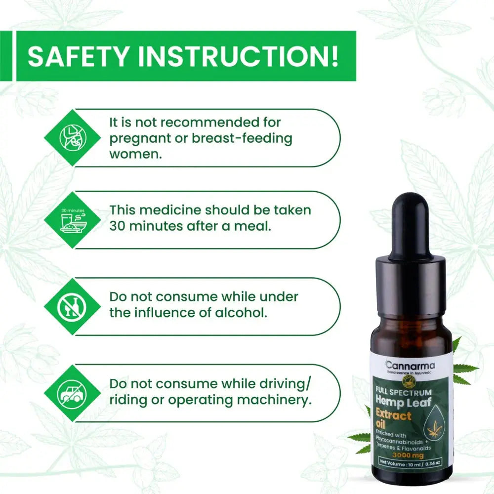 Cannarma Full Spectrum Cannabis Extract Oil CBD + THC.