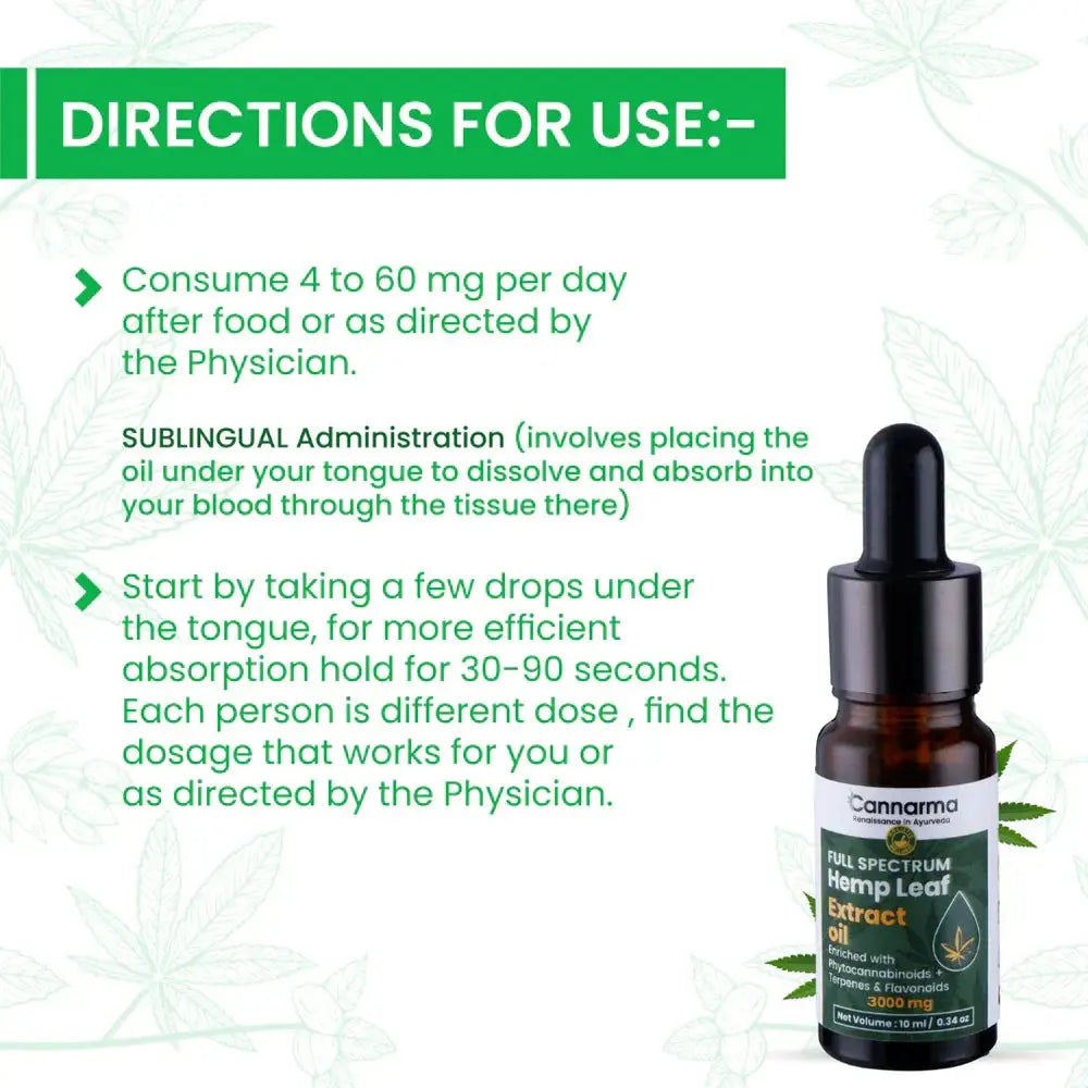 Cannarma Full Spectrum Cannabis Extract Oil CBD + THC.