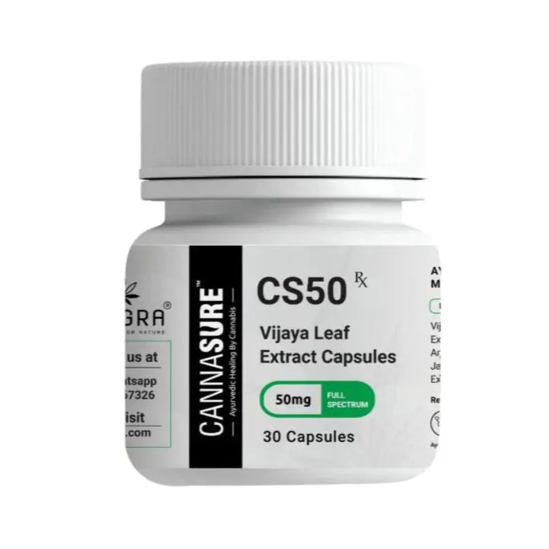 Cannasure CS50 Cannabis Extract Capsule - Full Spectrum (50MG).