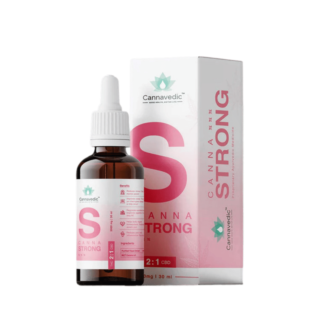 Cannavedic - CannaStrong 3000mg | 30ml | THC+CBD Oil (2:1 THC:CBD) - 100mg/ml.
