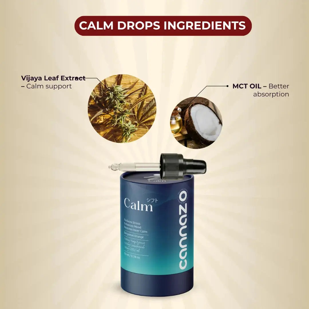 Cannazo Mental Health Duo | Calm Drops + Brain Easer Sleep Drops
